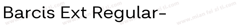 Barcis Ext Regular字体转换